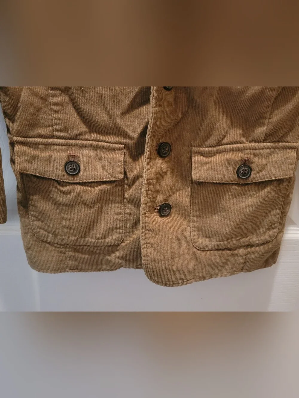 Gymboree Boys Tan Corduroy Jacket Blazer - Size M (7-8) Classic Preppy